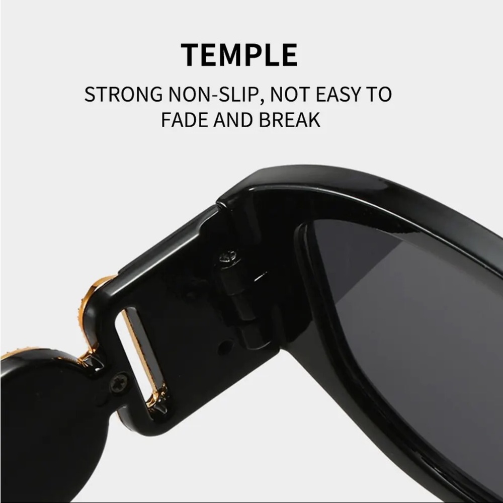 🎉Last Pair New Rectangle Frame Fashion Lux Designer Sun Glasses UV400 - Picture 10 of 16